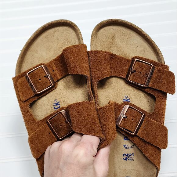 Birkenstock Arizona Soft Footbed Suede Leather Unisex Sandals